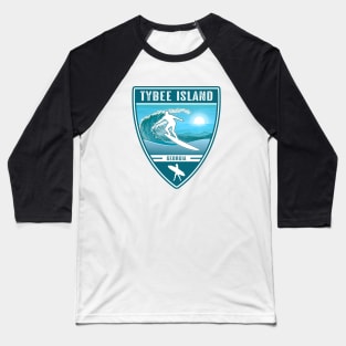 Surf Tybee Island Georgia Baseball T-Shirt